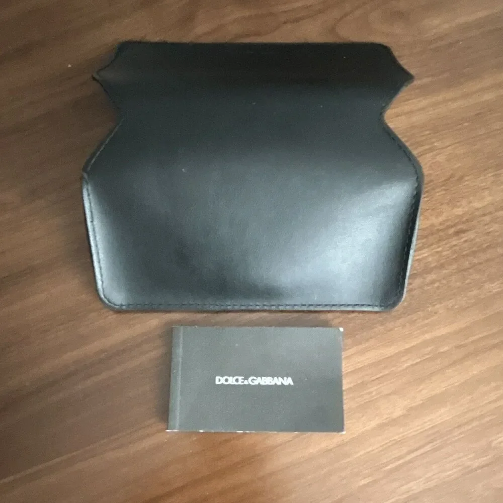 Dolce & Gabbana Black Hard Case for Eyeglasses w/ Dolce & Gabbana Booklet
